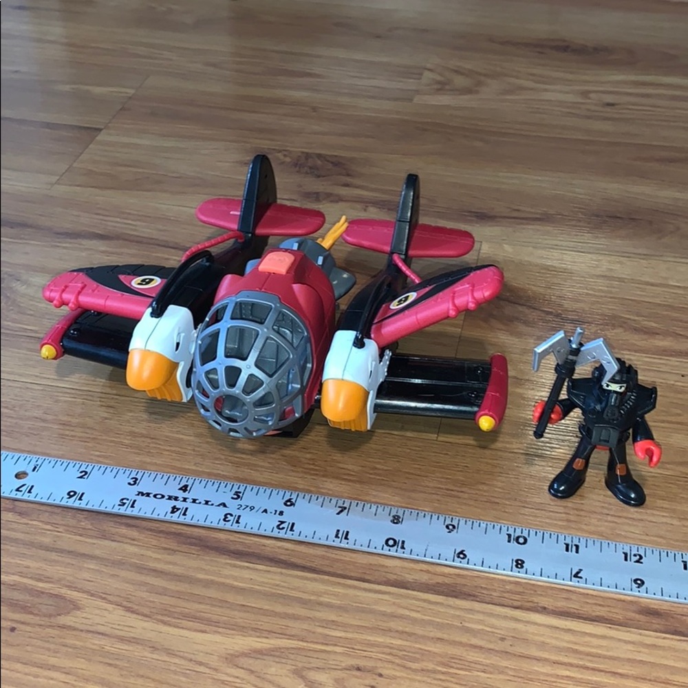 Fisher Price Imaginext Sky Racers Twin Eagle Plane